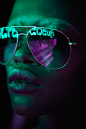 EYE CANDY - Adobe Lightroom Classic 2018 : EYE CANDY is a portrait series using sunglasses lit by neon colours. It is currently being featured as the cover image for Adobe Lightroom Classic.