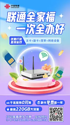 全家福号卡海报