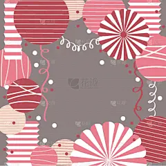 灯笼,手摇花,纸,矢量,背景,花环,球体,周年纪念,请柬,事件
