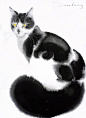 Soo Beng Lim的水彩猫咪 ​​​​
