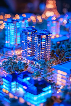 售楼中心沙盘地产立体图