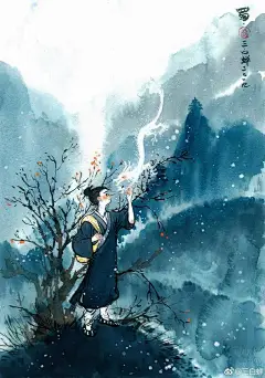 清华毕业的她，在纸上画“野生神仙”，这唯美水墨画引无数人点赞_白蝉