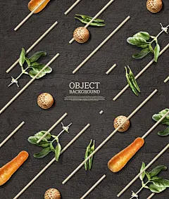 胡萝卜青菜 青椒香菇 黑底白条 圣诞促销海报设计PSD tid150t002682