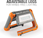 Amazon.com : Energizer Multi-Panel Rechargeable LED Lantern, IPX4 Water Resistant, Super Bright 1000 Lumens, USB Charging Cable Included, Power Bank Function, Adjustable Legs, Orange/Gray, Compact : Sports & Outdoors