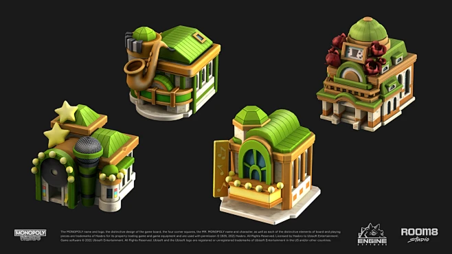Stylized Buldings Pack图片_建筑3d图图片素材-花瓣网