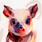 Animal Painting Studies by Guilherme Asthma