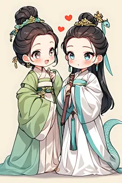 动漫白蛇传人物民间传说