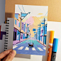 21 Days In Japan: Artist Recreates Scenes Of Japan Through Pleasing Pastel-Colored Illustrations