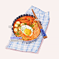 分享一组美食插画_杨小洋__插画师作品_涂鸦王国gracg.com