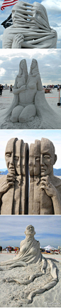 【沙雕】艺术家 Carl Jara 的一些沙雕作品。