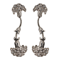 Carrera y Carrera | Diamond pendant earrings in white gold