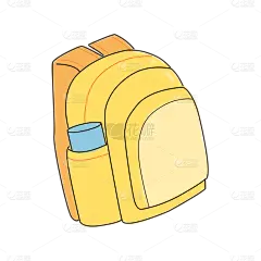 书包元素可爱插画贴纸