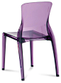 Crystal Chair, Transparent Purple contemporary-dining-chairs