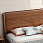 乌金木实木床1.8米主卧双人床中式单人1.5米现代简约高箱储物婚床