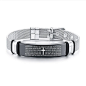 Vnox Free Custom Many National Languages Engrave Cross Bible Verse Bracelets for Men Woman Christian Gifts Jewelry