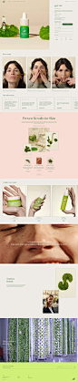 Ulé Landing Page Example: Ulé reinvents cosmetic care, using for the first time an avant-garde cultivation method to serve your skin. Cultivated in its vertical farm, plants bursting with molecules and nutrients are transformed into super-active extracts,