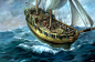 CGwall游戏原画网站_加勒比海盗之小商船