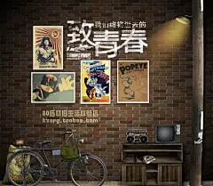 80后怀旧动画片海报 葫芦娃挂画 经典主题饭店餐厅装修 油画布-淘宝网