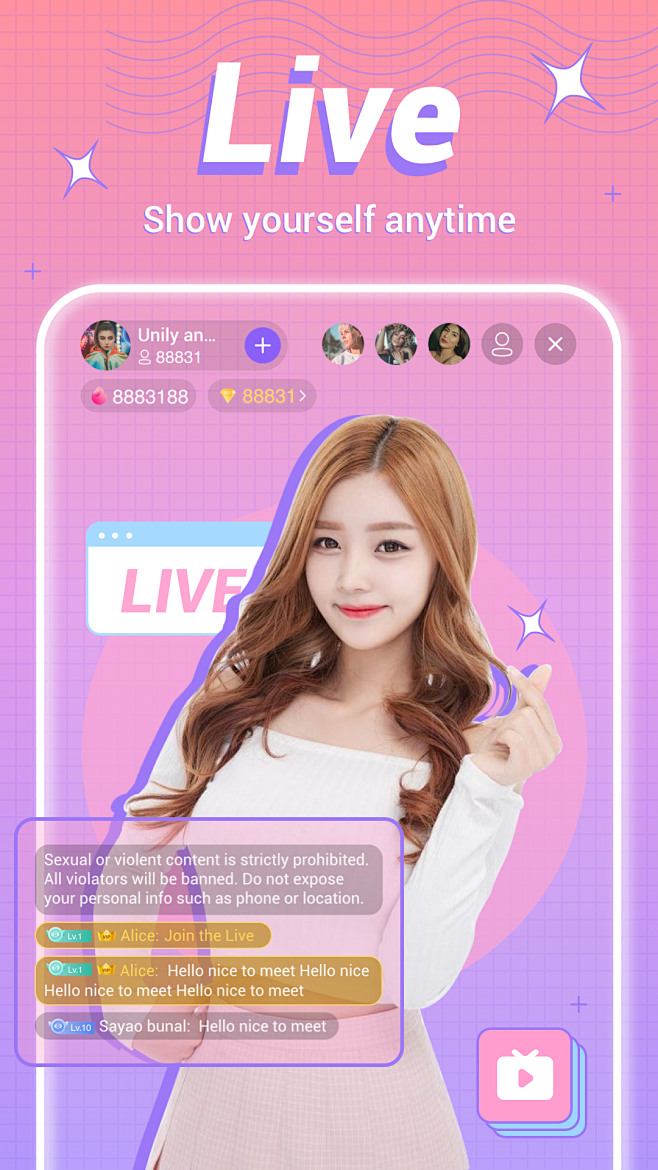 Papaya Live Anchor App Store商店图2