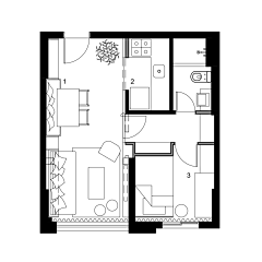 設計美學志采集到Floor Plans • 室内平面布局图