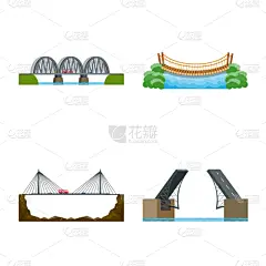 分离着色,桥,图标,现代,建筑业,海岸线,河流,建造物,瀑布,装裱