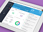 Dashboard App UI for iPad by Anton Aheichanka