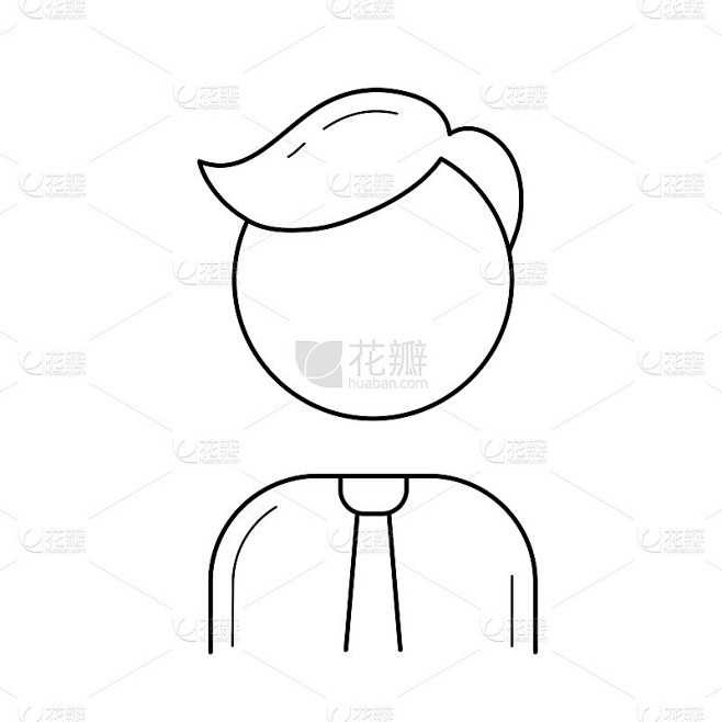 Man矢量线图标