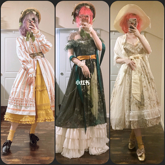 lolita穿搭｜ph田园x复古优雅风 : 偏欧式田园风cla（优雅复古风）lolita 要营造田园风的要点挺简单，草帽、草编包都是关键道具 ...