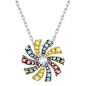 Shop for Prism Jewel 0.37CT SI1 Multi Color Diamond & G-H/I1 Natural Diamond Round Shape Flower Pendant. Get free delivery at Overstock - Your Online Jewelry Destination! Get 5% in rewards with Club O! - 27317427