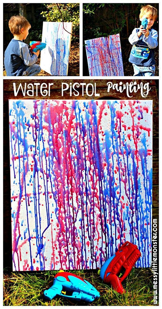 Water pistol paintin...