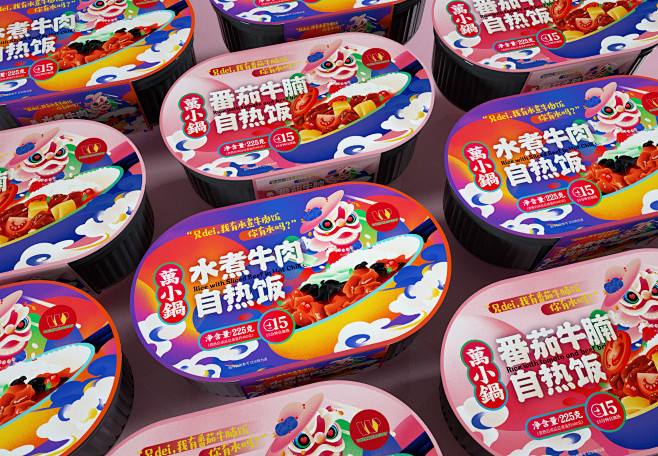 尚智x万小锅|自热火锅包装设计/自热饭包...