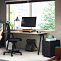 TROTTEN Drawer unit w 3 drawers on castors, anthracite