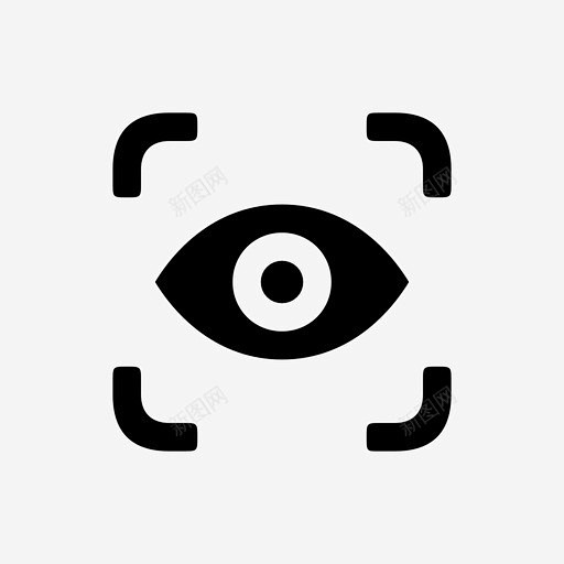 扫描眼识别读取图标 UI图标 设计图片 免费下载 页面网页 平面电商 创意素材-花瓣网