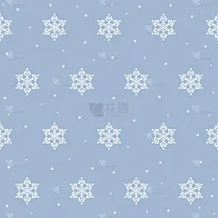 冬雪无缝图案背景。