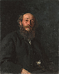 列宾人物油画Portrait of Painter Nikolai Nikolayevich Ge, 1880 淘宝：名画资源店 