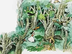斯堪的那维亚的自然主义者  斯凡·欧特（1916—1996）的画作有一种清新的气息。1968年，斯凡·欧特为安徒生童话《枞树》绘制插画，这是他的第一部绘本。此后，他绘制了《拇指姑娘》《丑小鸭》等众多脍炙人口的安徒生童话，结集为《孩子们的安徒生童话》。