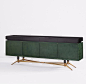 Anonymous; Lacquered Wood, Bronze and Steel Sideboard by Raphael, c1954.