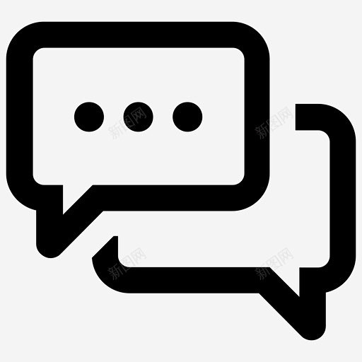 会话通话短信息图标 icon 标识 标志 UI图标 设计图片 免费下载 页面网页 平面电商 创意素材