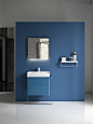 蓝，地中海风情，浴室，盥洗室，白， 工业设计，产品设计，普象网