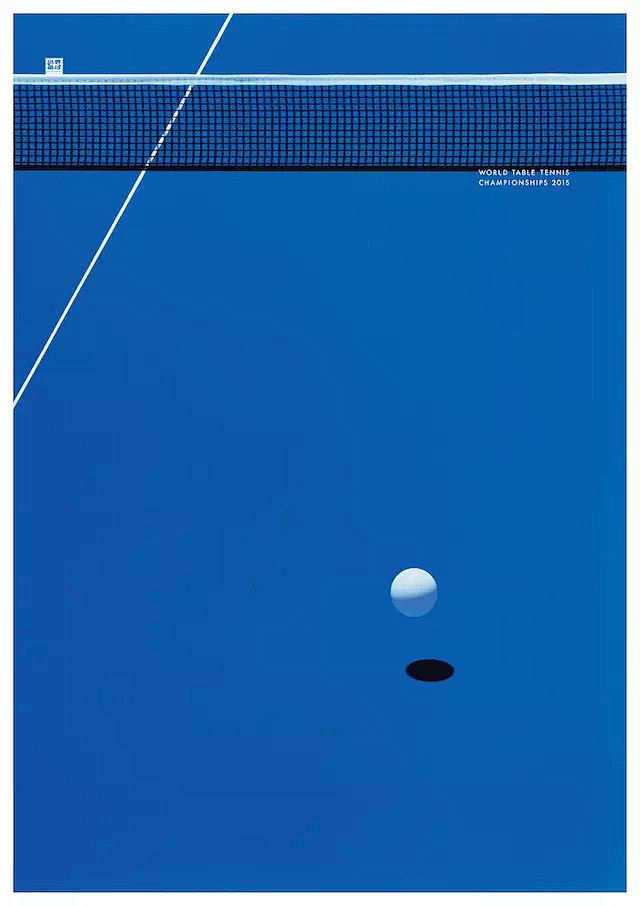 这个日本设计师，用阴影诠释乒乓球动态之美...