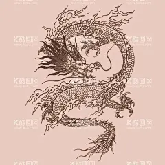 手绘中国龙版画插画  - 源文件下载【酷图网】手绘版画,手绘插画,复古版画,中国龙,新年,龙,龙头,十二生肖,瑞兽,神兽,吉祥,祥云,龙腾四海,飞龙,龙年,2024,2012,2036