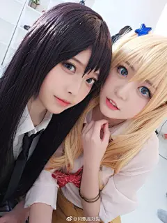 昨日你飘和yuko的citrus@YUKO喵_ 
最近很喜欢的一部百合番！黑长直三好学生x金卷毛小辣妹的设定很有爱了
我家yuko出的柚子是从漫画里走出来的 巨还原 ​​​ ​​​​