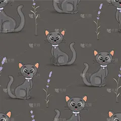 可爱的,猫,多色的,宠物项圈,分离着色,白色,宠物,华丽的,图像,装饰