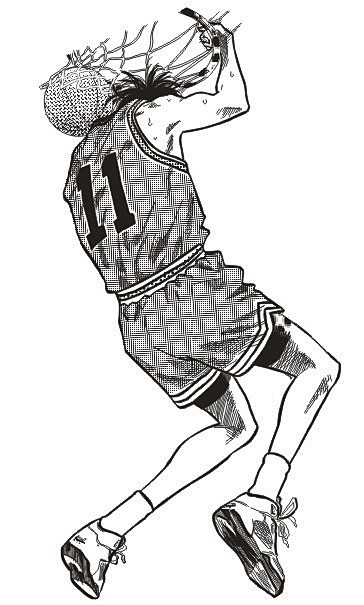 15:39:17灌篮高手 流川枫灌篮插画amor伊呀咿呀哟同采自nipic