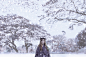 beautiful girl in winter seasons by Korakot Changpan