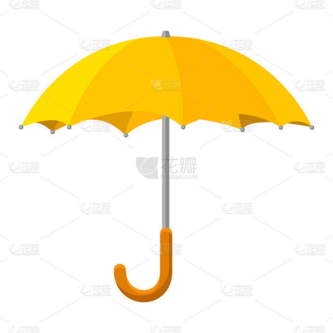 黄色的雨伞