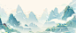 千库网_清明节清明中国风山水画插画背景_插画编号312716