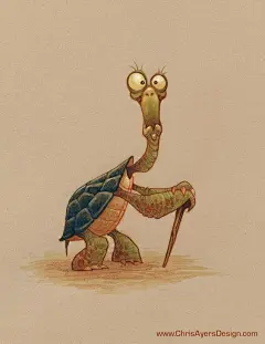 ArtStation - The Daily Zoo - Elderly Tortoise, Chris Ayers