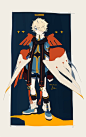 【日本插画师 そゐち 一组帅气的人物插画】
     （作者主页>>>huseso.tumblr.com） ​​​​