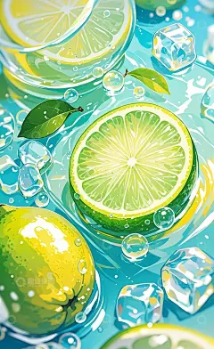 青柠插画高清模板免费下载-趣麦麦图